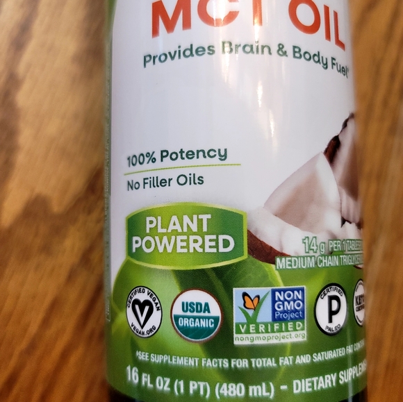 New Sealed Organic MCT Oil - Picture 2 of 7